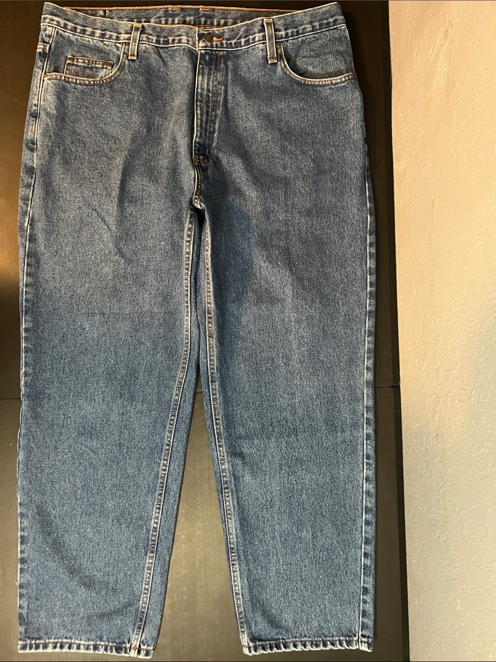 Relaxed Fit Men's Denim Jeans in Blue